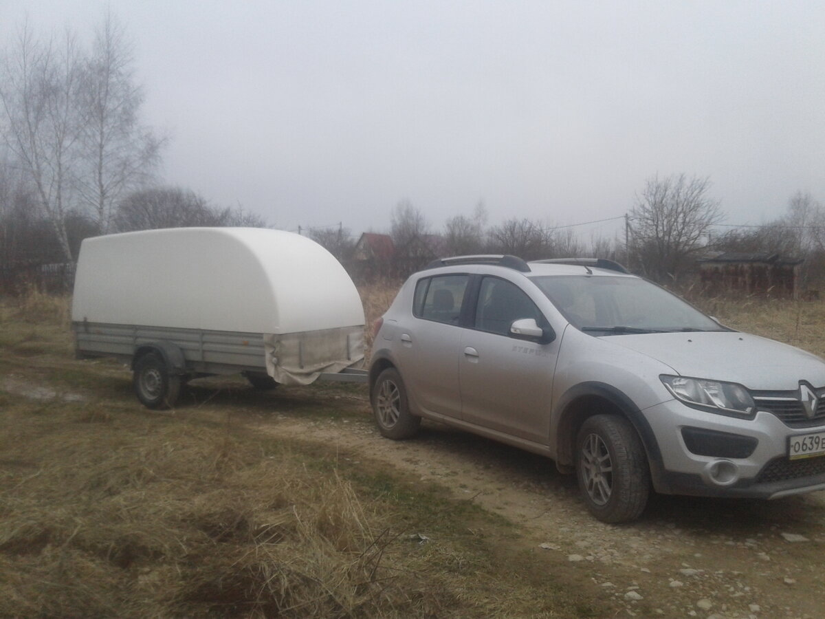 Прицеп МЗСА в сцепке со Степвеем