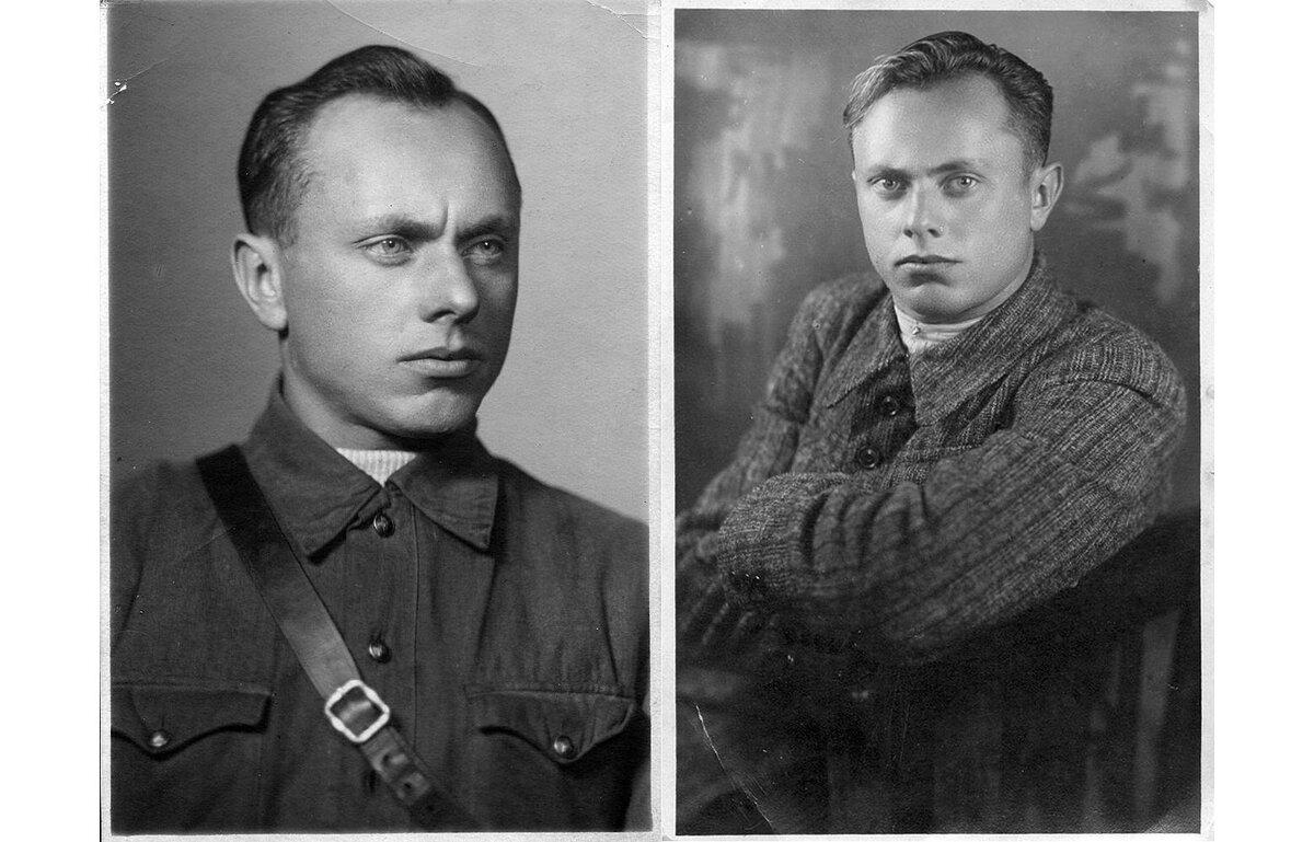 Алексей Ботян в октябре 1941 года (слева) и перед самой войной. Фото: https://phototass2.cdnvideo.ru