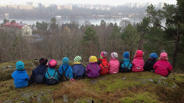 Открытый детский сад в Стокгольме. Фото: Tiny Trees