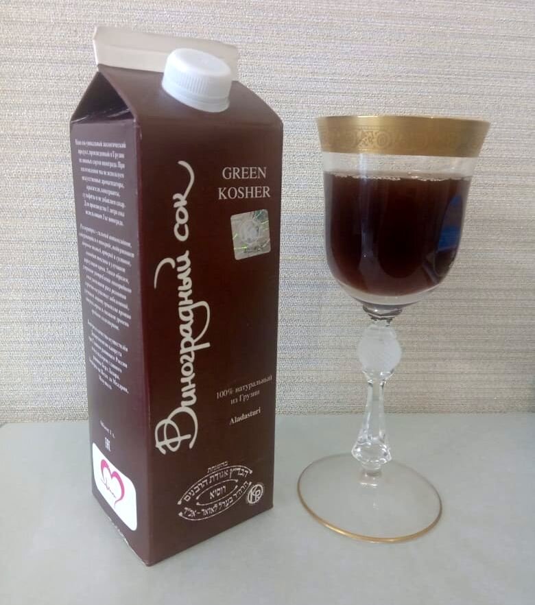 Кошерный виноградный сок сорта Аладастури из линейки Greenkosher