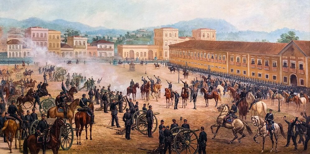 Военный государственный переворот в        Рио - де - Жанейро , 15 ноября 1889 года . 