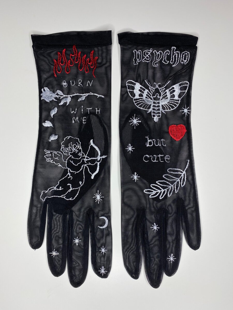перчатки татуировки на руки