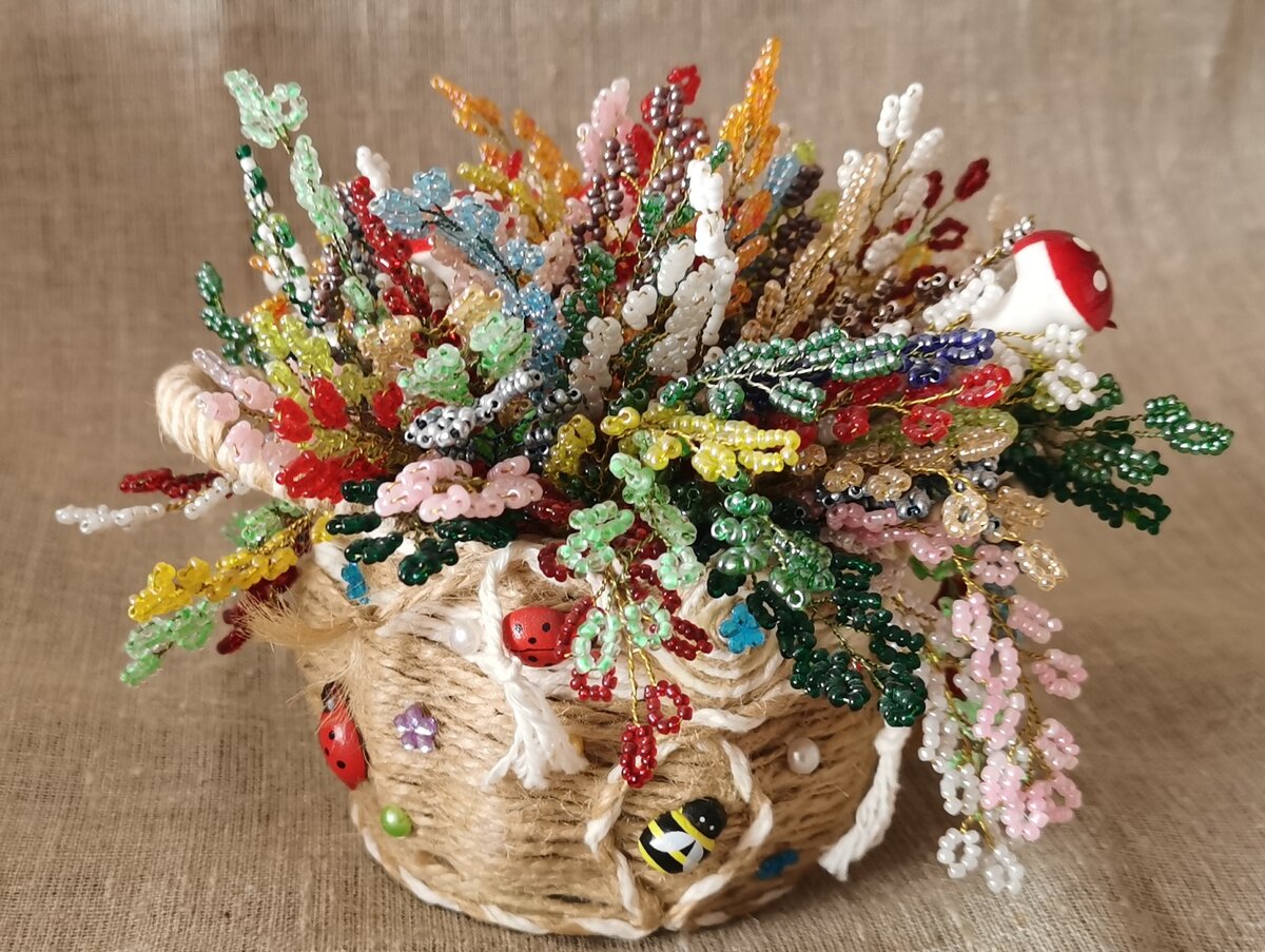 Корзина с цветами