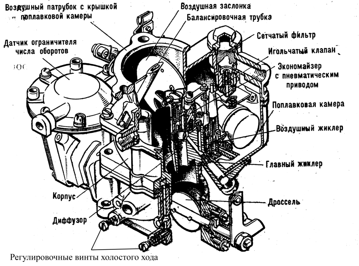 Схема карбюратора к 126 к