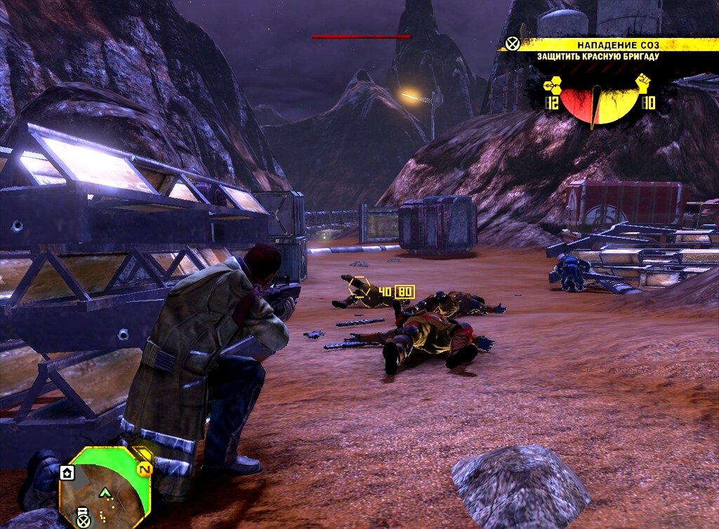 Миссия защиты базы,первая волна 10 противников ,последняя до 45 солдат плюс техника 