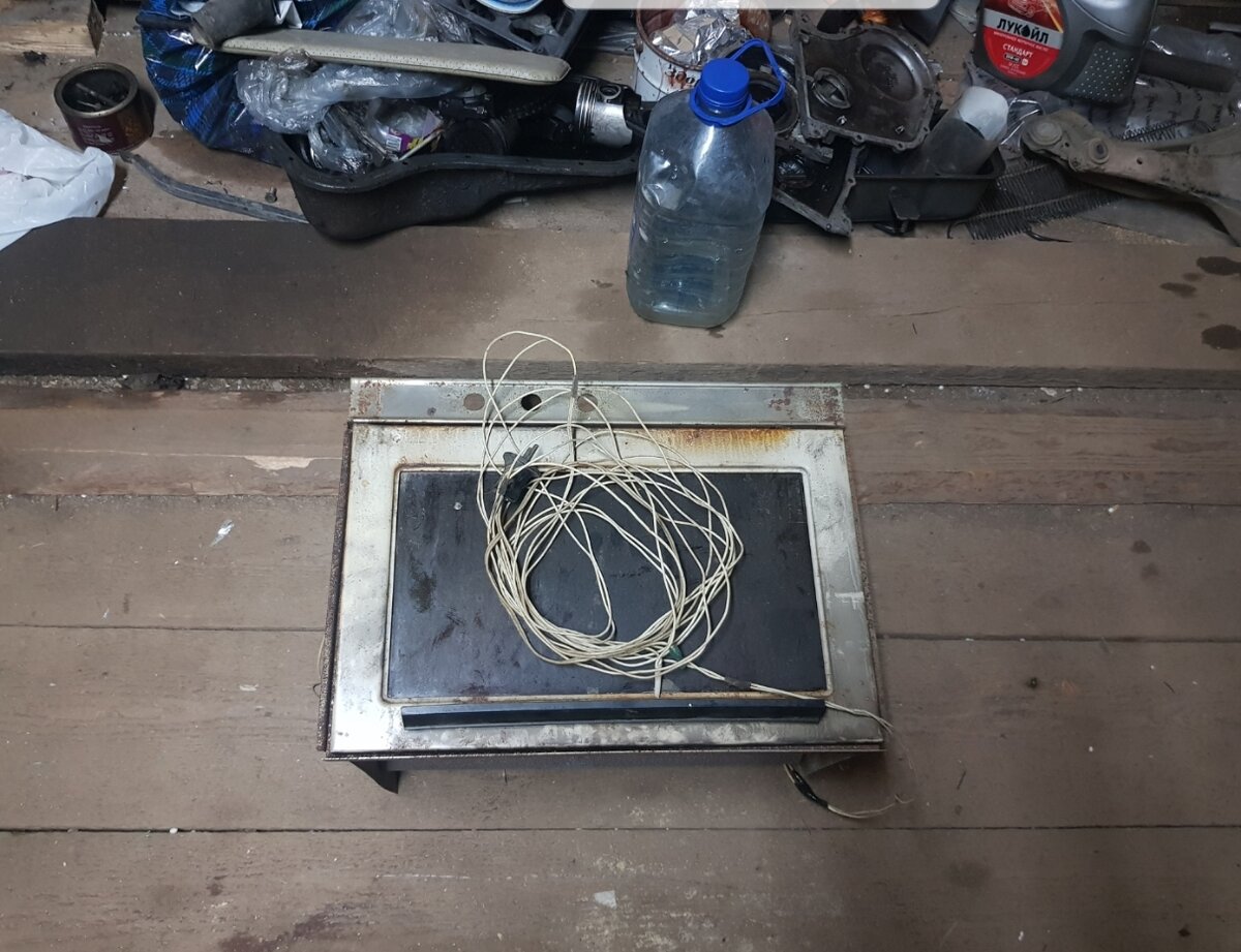 Из духовки получается маленькая коптилка