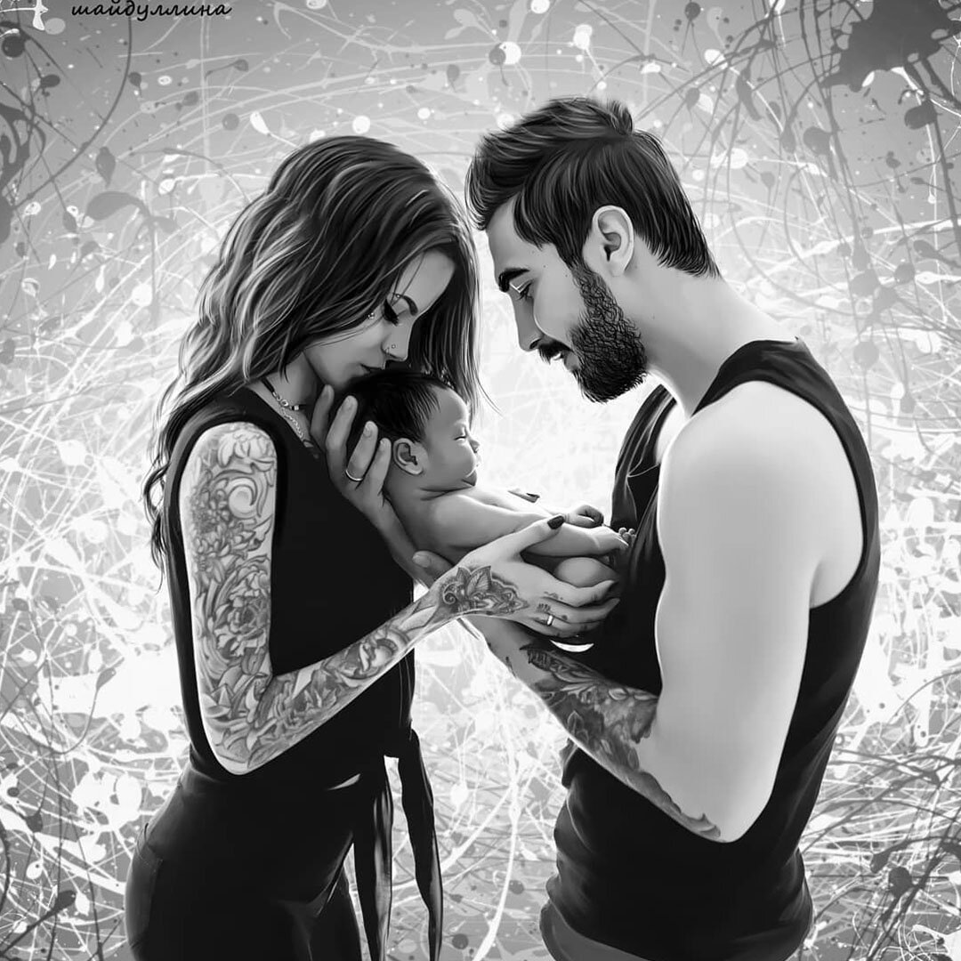 Чтобы посмотреть примеры портретов, листайте вправо.