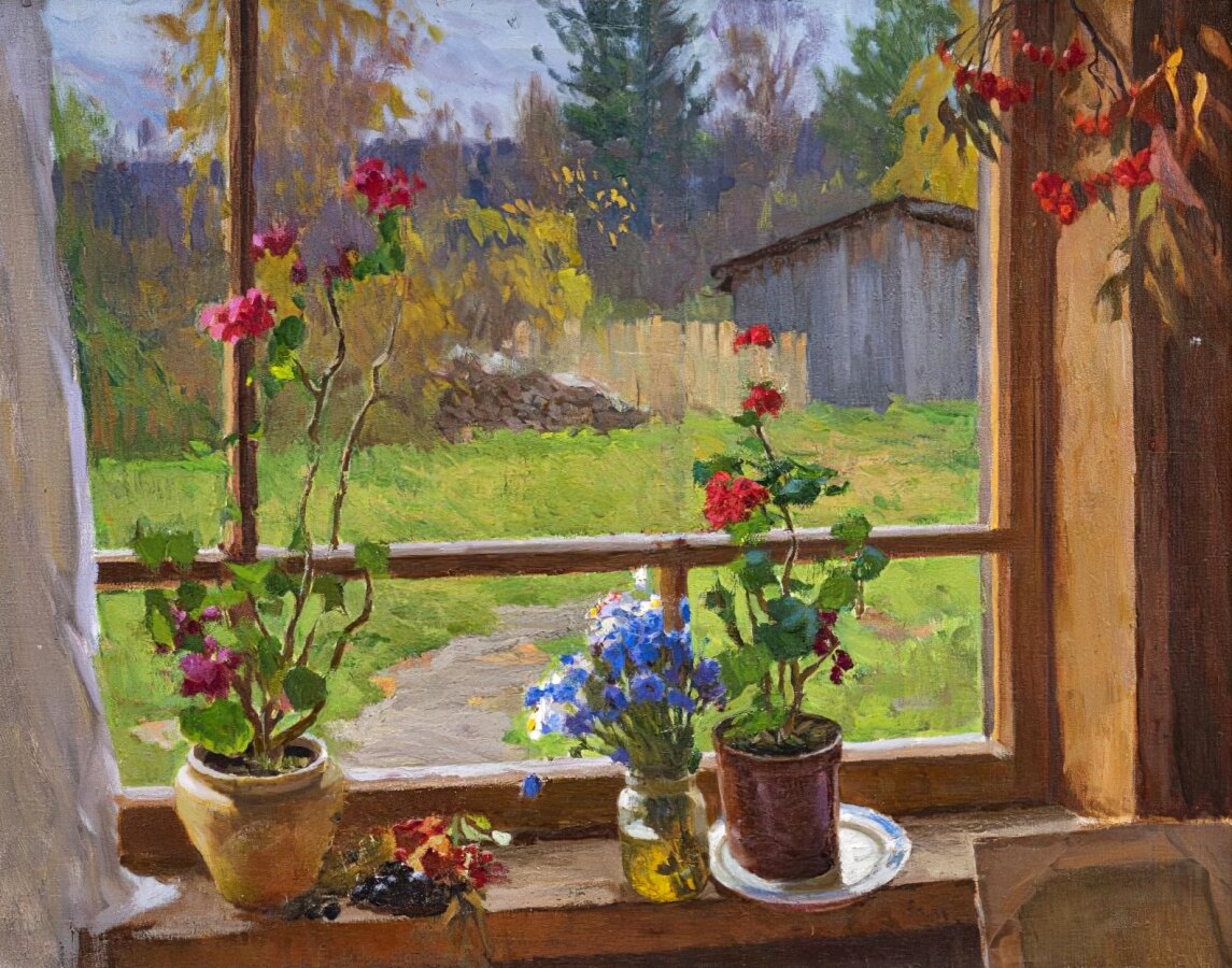 Кобылкин Александр Михайлович (1929 - 1993) "Герани" (1980-е)