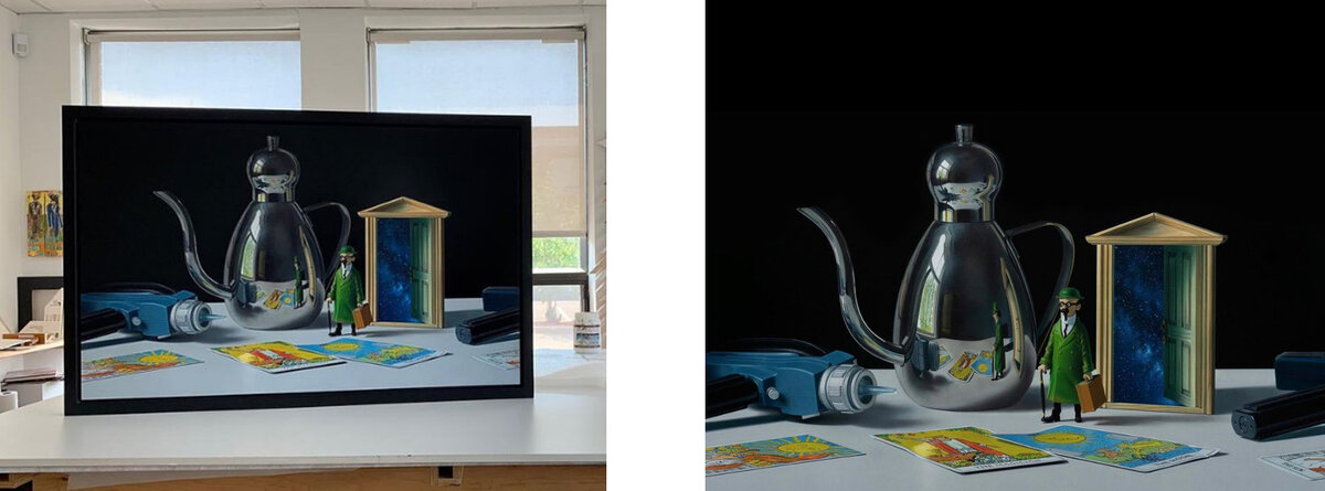 Джейсон де Грааф. Профессор исчисления. 2019. Панель, акрил