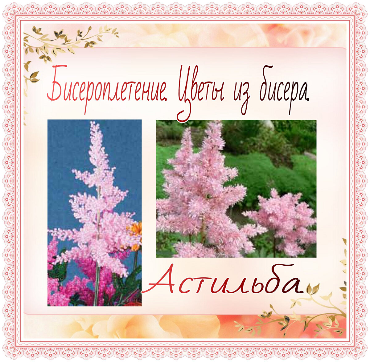 Бисерные цветы. Астильба.