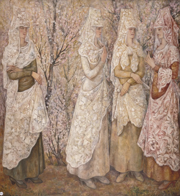 Наталья Гончарова "Весна. Белые испанки", 1932