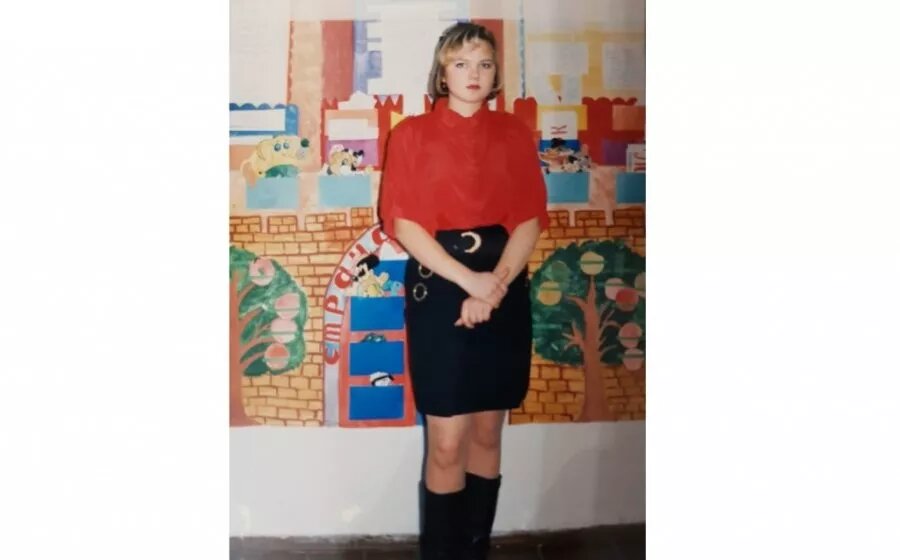 Так выглядела Татьяна, когда работала в Бочкарёвской школе.