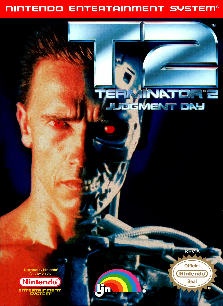 Terminator 2 NES обложка. Игра Нинтендо Терминатор. Обложки игр NES Terminator 2. Terminator 2 Judgment Day NES обложка.
