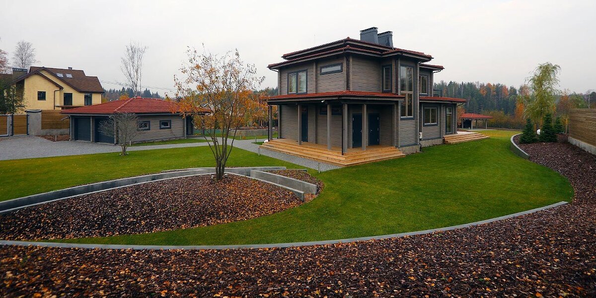 Готовый дом по проекту "Берген", реализованный компанией Holz House. Источник фото: holz-house.ru