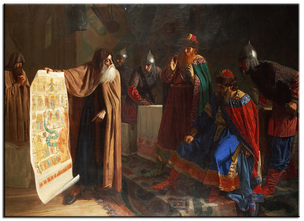 иван эггинк. картина выбора веры. князь владимир выбирает веру. князь владимир выбирает веру. картина выбора веры.