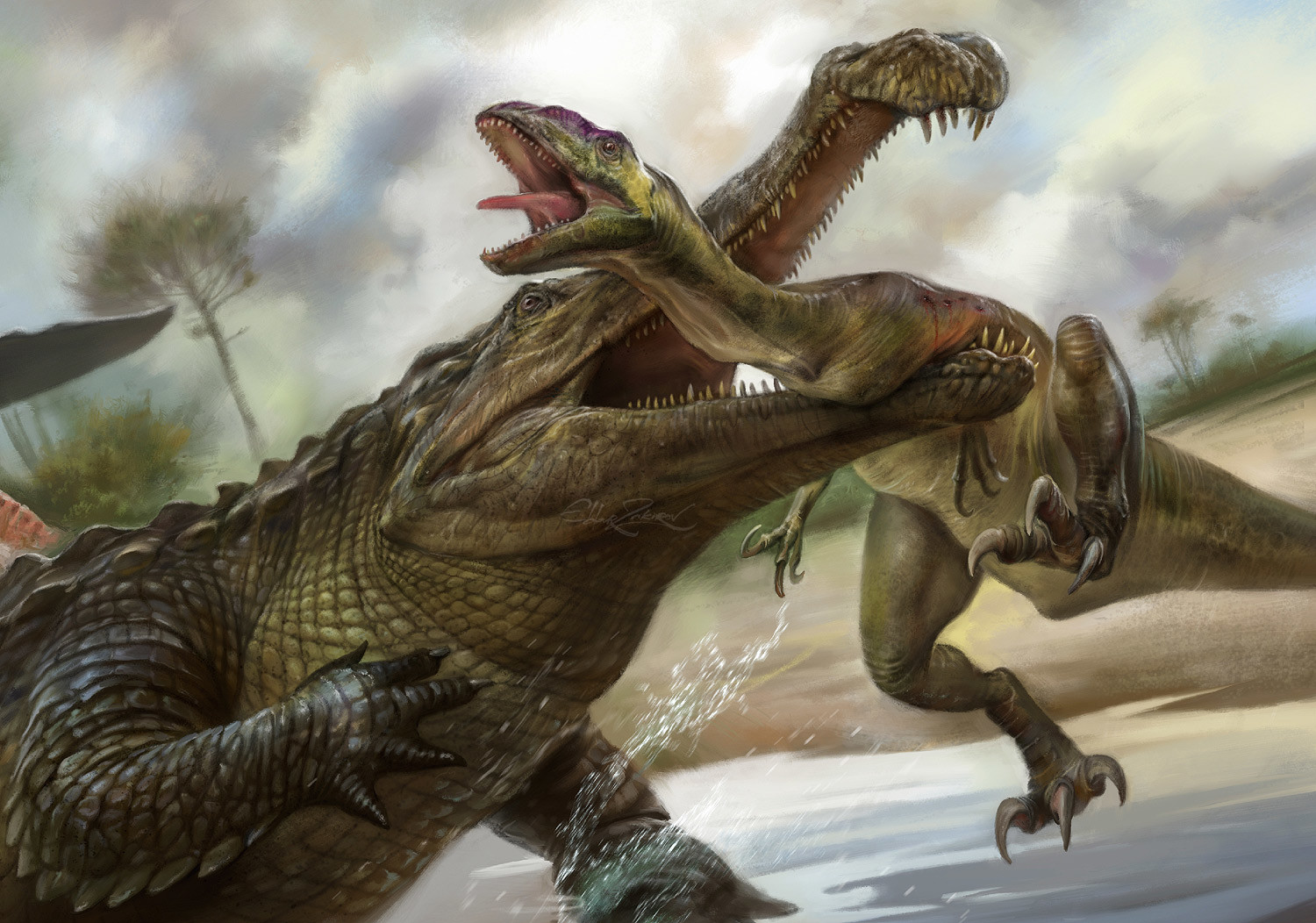 Динозавры это ящеры. Императорский крокодил Саркозух. Динозавр Sarcosuchus. Доисторический крокодил Саркозух. Крокодил дейнозух.