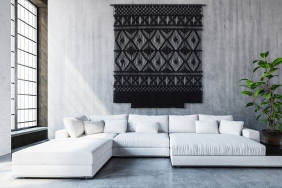 Декор в технике макраме уместен в интерьерах в скандинавском стиле, в стилях эко, шебби-шик, бохо, кантри.  pinterest.ru