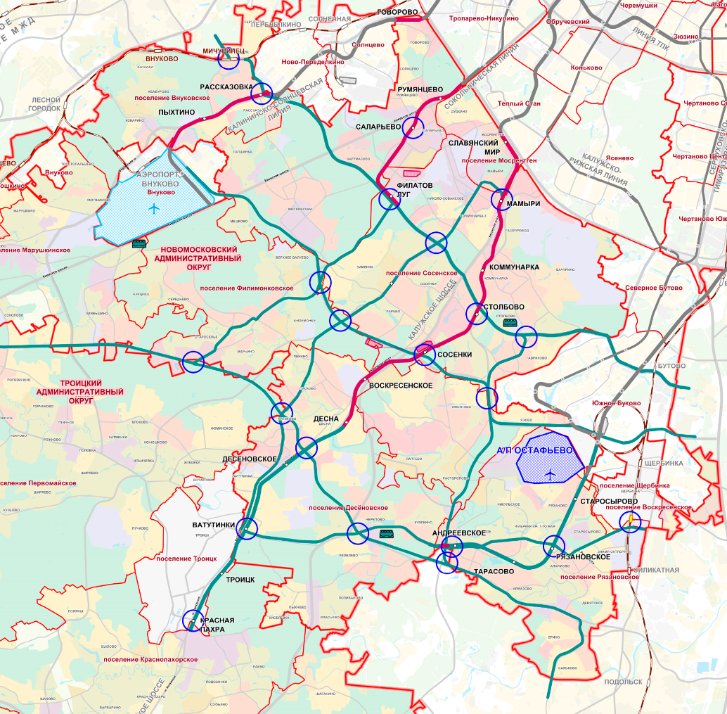 Скоростной трамвай в новой москве схема 2025 года