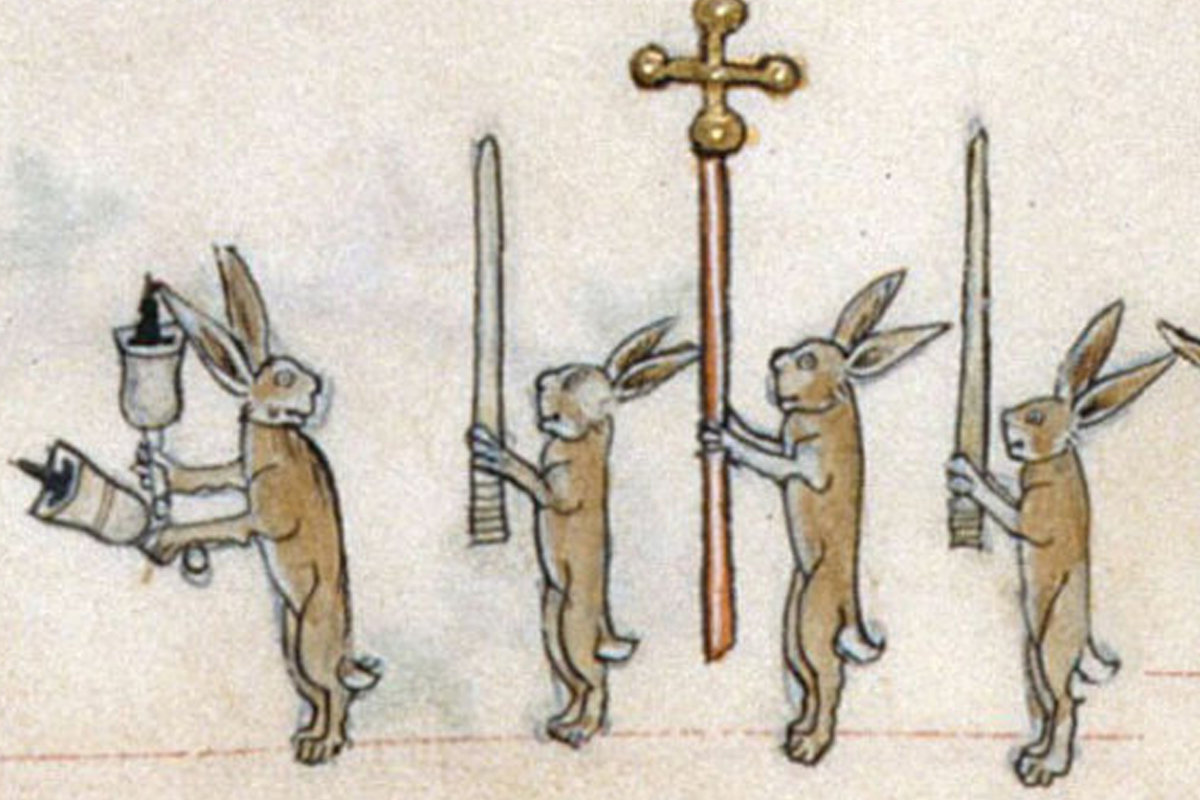 Почему на средневековых рисунках зайцы убивают рыцарей?