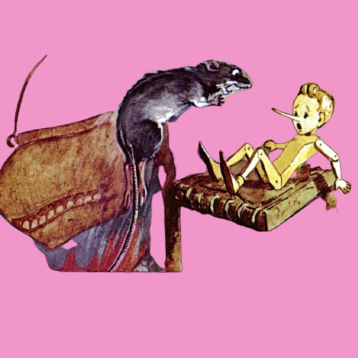 Крыса Шушера накинулась на бедного Буратино