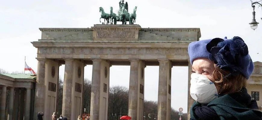 Ношение масок в Германии, e-news.su