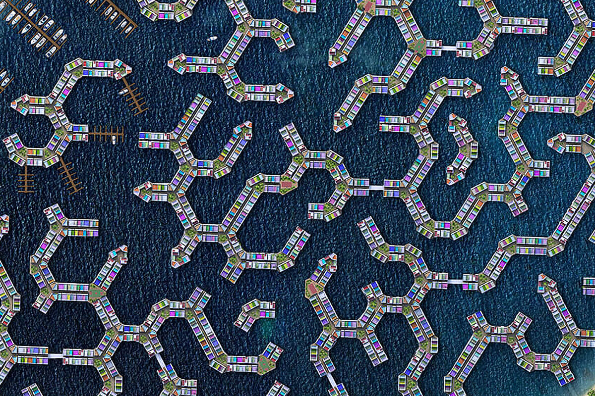 Загадочный элемент проекта "плавучего города" на Мальдивах