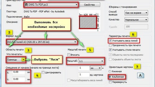 Как запускать на печать чертеж в автокаде?