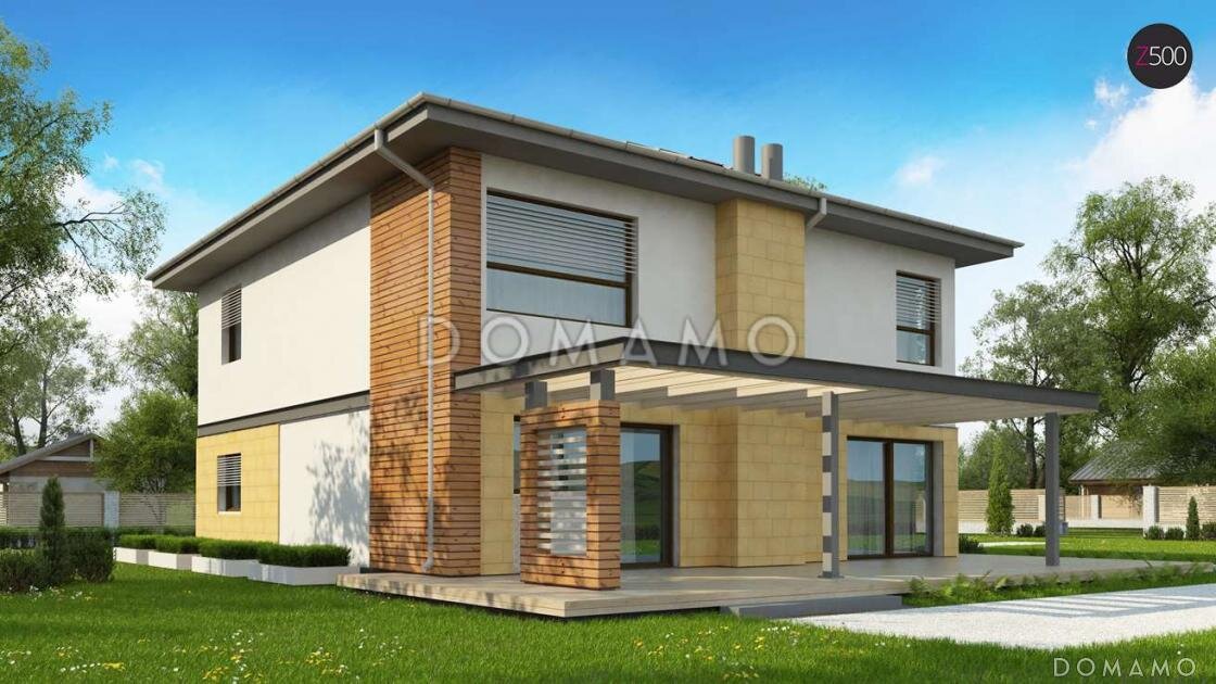 Проект D4310 — вид со стороны террасы 