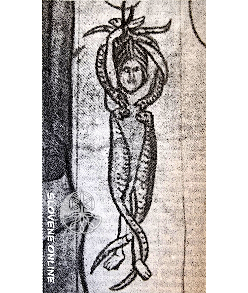 Босорка. Фрагмент иконы «Страшный суд». XVII в. Восточная Словакия