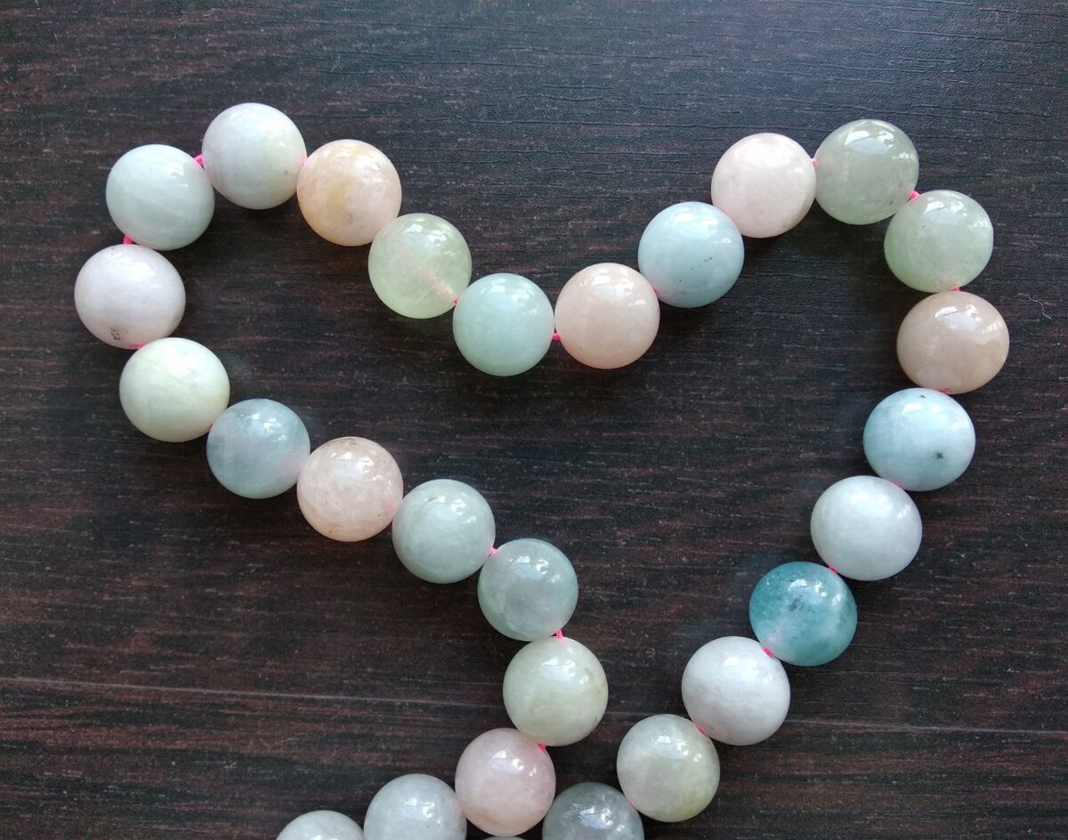 Бусины берилла 