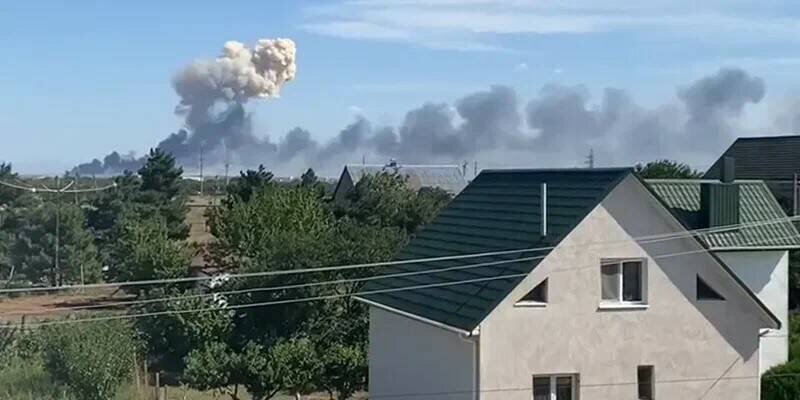 Взрыв на аэродроме в Крыму