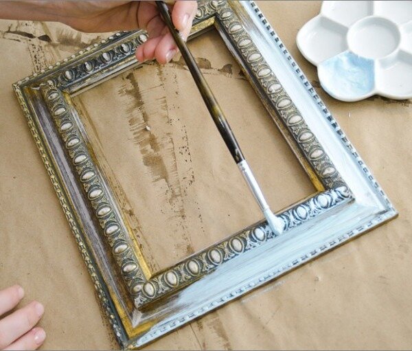 Покраска багетной рамки