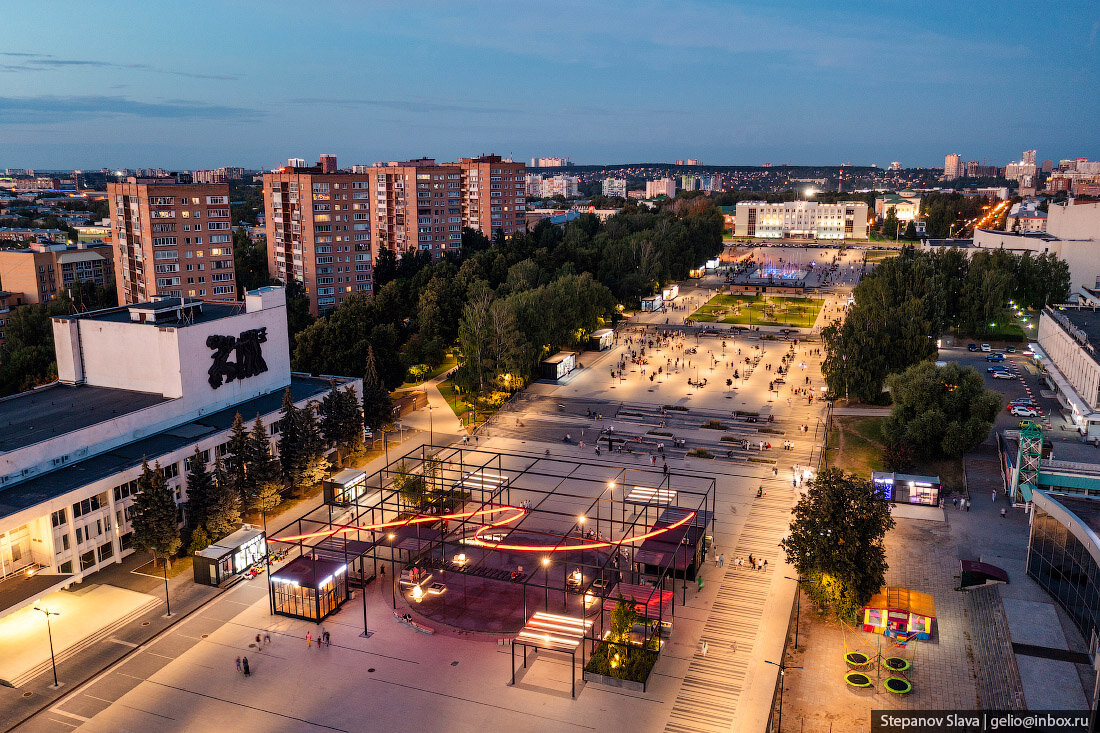 Ижевск центр города фото Ижевск с высоты - столица Удмуртии Gelio Слава Степанов Дзен