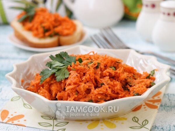 Закуска из моркови, пошаговый рецепт на ккал, фото, ингредиенты - Юлия Высоцкая