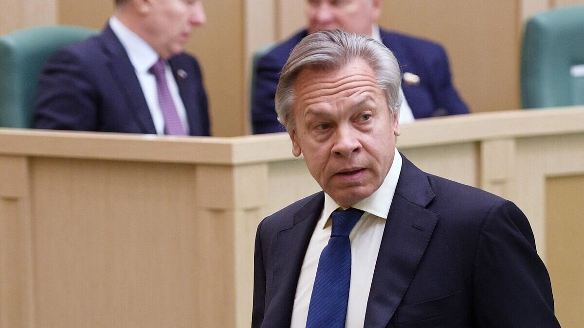    Председатель комиссии Совета Федерации РФ по информационной политике Алексей Пушков на заседании Совета Федерации РФ. 22 апреля 2019© РИА Новости / Рамиль Ситдиков