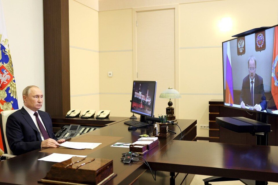     Встреча прошла в режиме видеоконференции  kremlin.ru