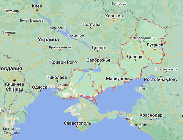 Географическое расположение запорожской области