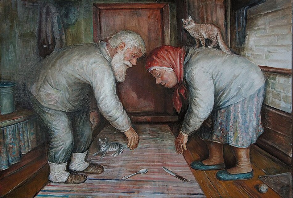 Картина сокровище старика