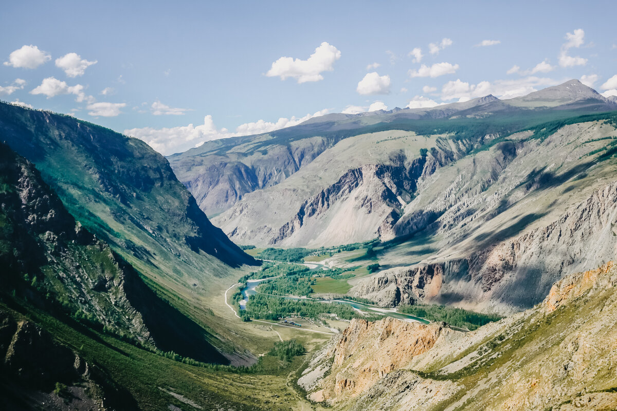 Вид на Чулышманскую долину