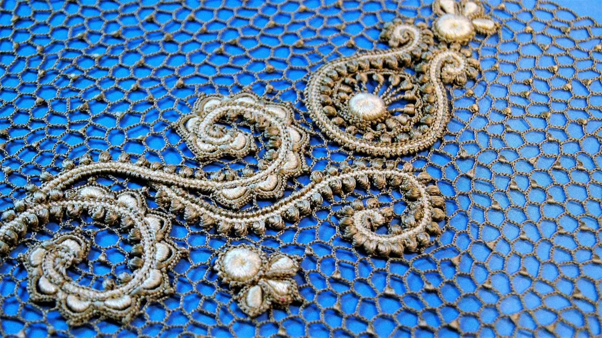 фото из сети элемент полотна в технике Ирландского кружева
