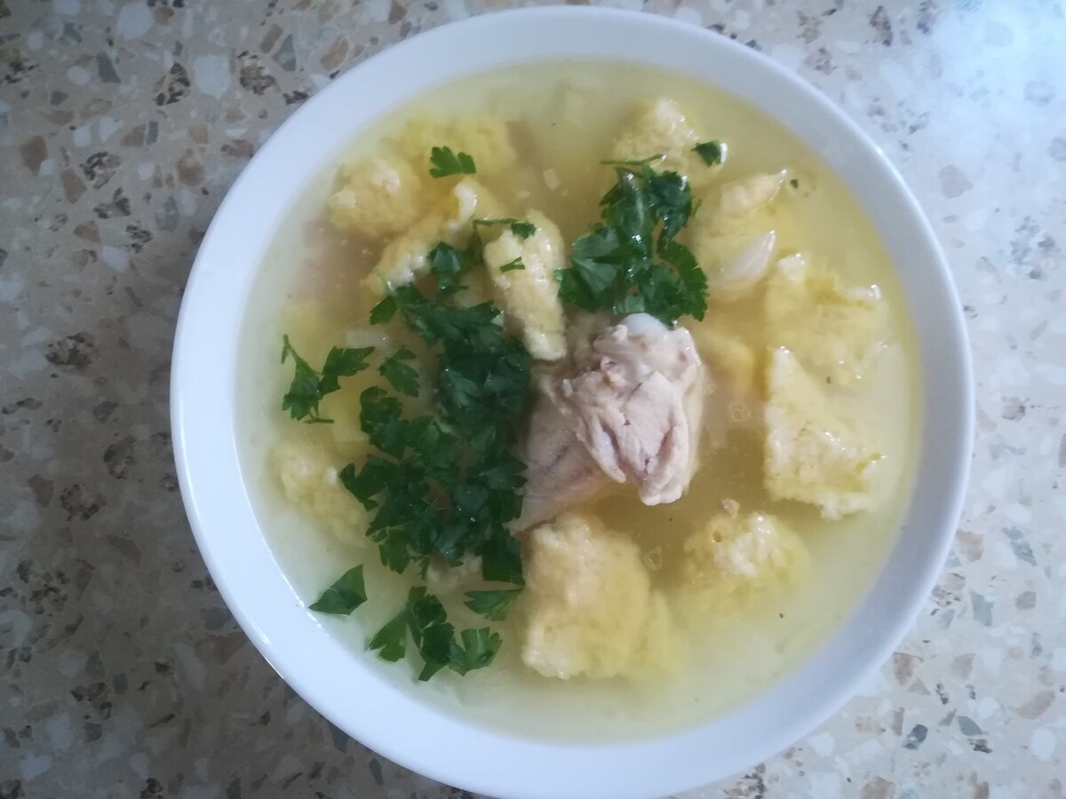 Суп с галушками