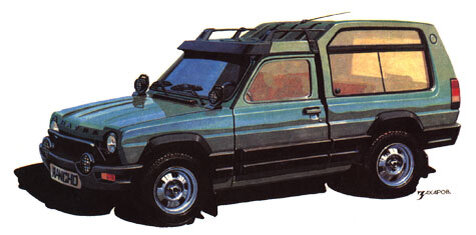 Первый раз я увидел её на рисунке Захарова в журнале "За рулём"