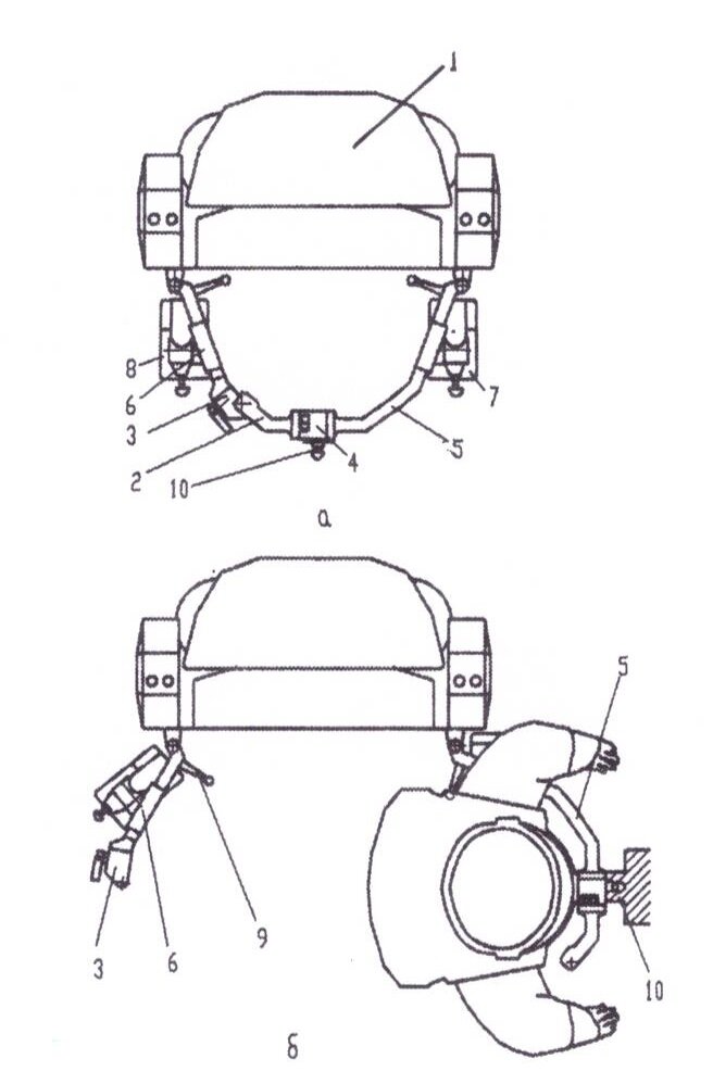Схема стыковки скафандра и 21КС