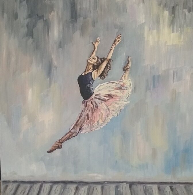 Моя картина "Прыжок в неизвестность"