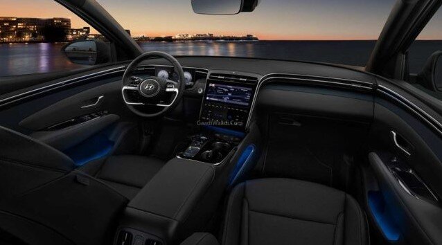 Интерьер Hyundai Tucson 2021 года