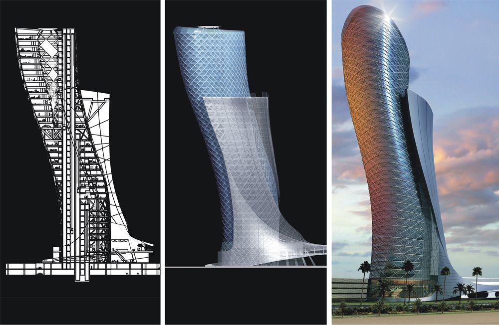 Все фото Падающая башня Абу-Даби Capital Gate в Абу-Даби (ОАЭ)