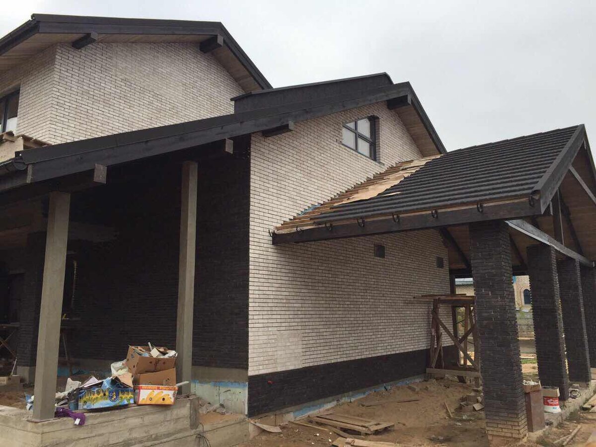 Плитка ручной формовки в облицовке фасада