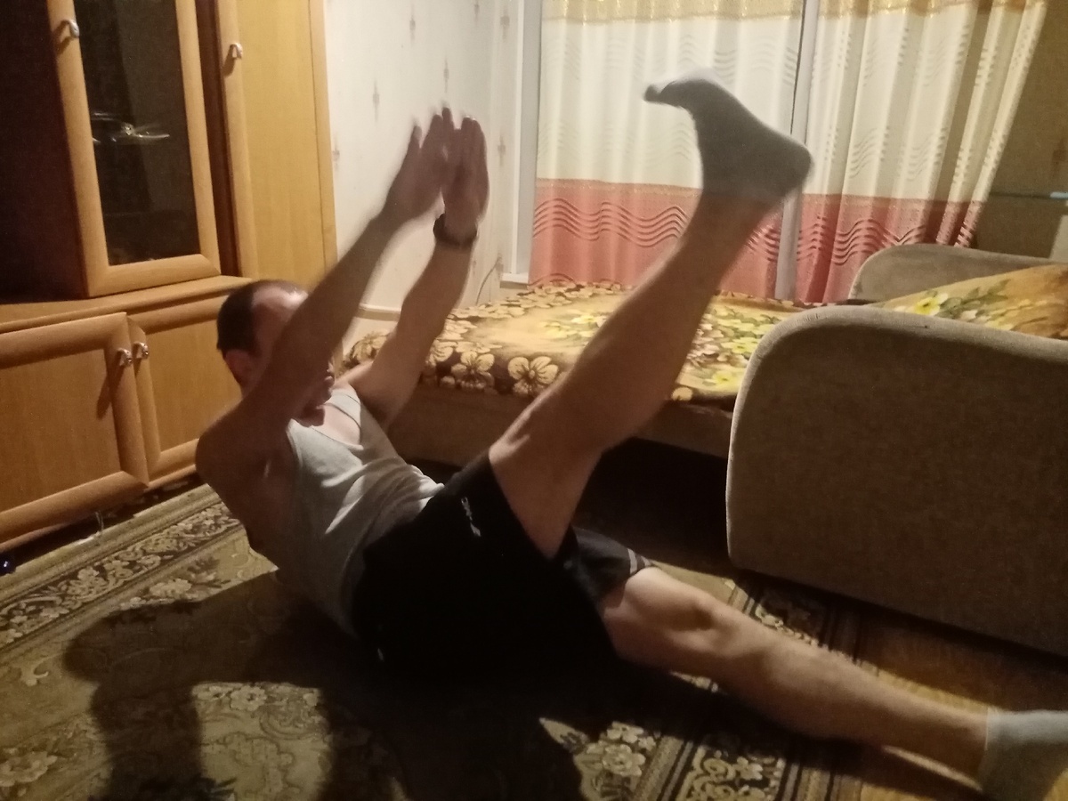 В первую тренировку всегда трудно.