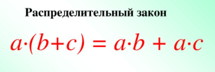 А вот и он - распределительный закон!