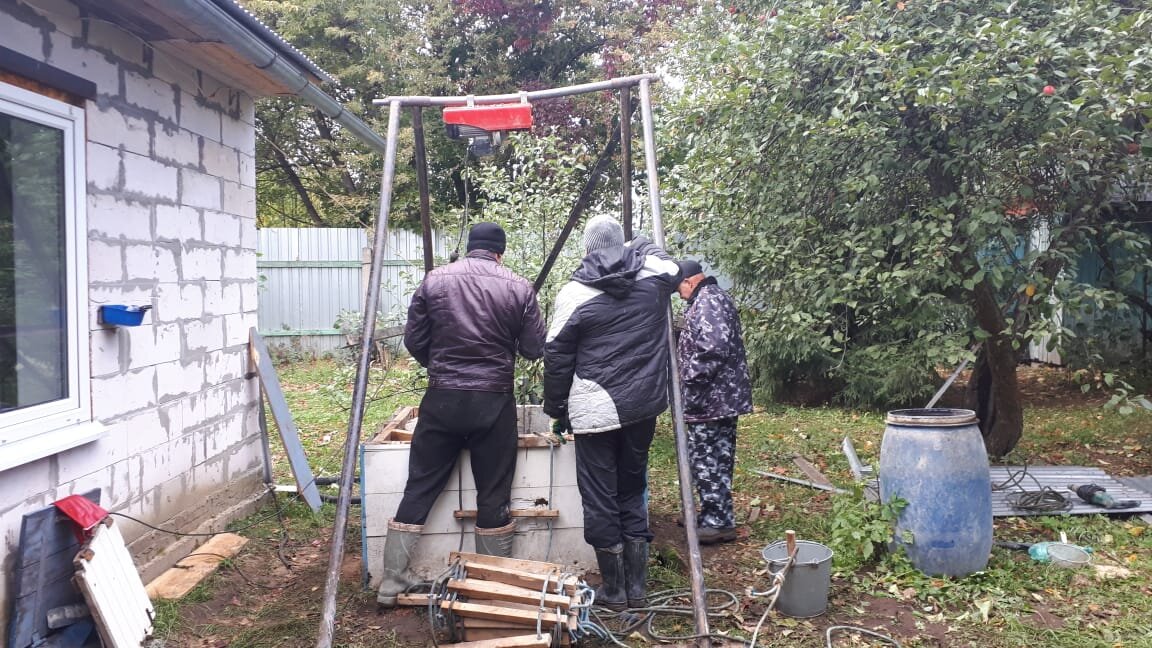 Углубление колодца 2014 год. Люберецкий район.